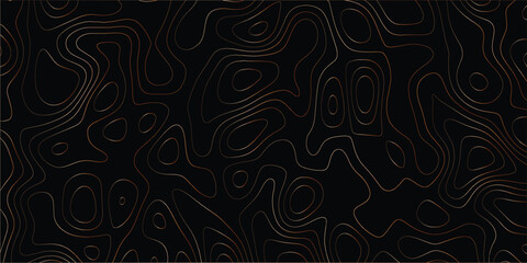 Abstract terrain illustration with flowing contours in seamless vector layout

