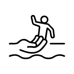 human-help flat vector