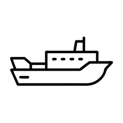 ship flat vector