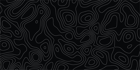 Artistic elevation pattern with smooth topographic lines and seamless flow

