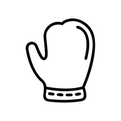 glove flat vector