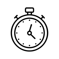 stopwatch flat vector