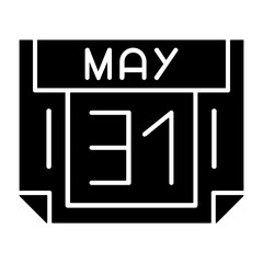 31 May Solid Style Icon