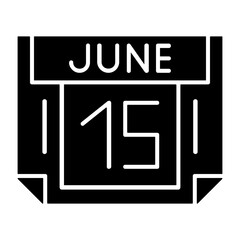 15 June Solid Style Icon
