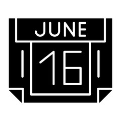 16 June Solid Style Icon