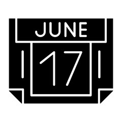 17 June Solid Style Icon