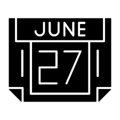 27 June Solid Style Icon