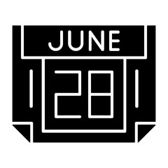 28 June Solid Style Icon