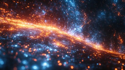 Fototapeta premium Cosmic Dance: A Symphony of Celestial Lights