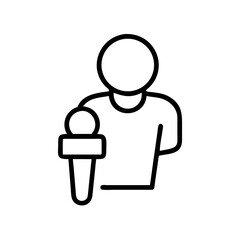 journalism flat vector