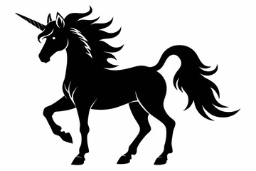 Big horse silhouette 