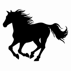Big horse silhouette 