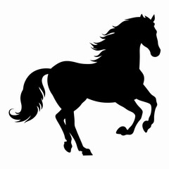 Big horse silhouette 