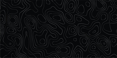 Natural mapping pattern with elevation contours in an abstract line background


