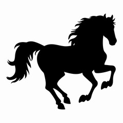 Big horse silhouette 