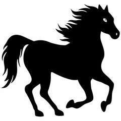 Big horse silhouette 