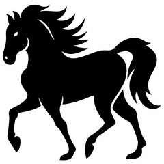 Big horse silhouette 