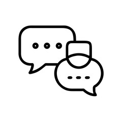 ai-chat flat vector