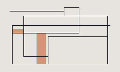 vector drawing of an old letter