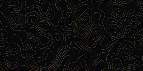 Wavy topography contour pattern with continuous elevation-style line art

