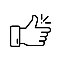 like-button flat vector