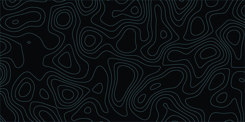 Continuous mapping-style pattern with elevation lines in a flowing organic layout

