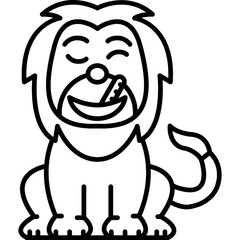 Lion Thermometer Icon