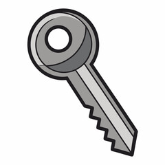 old key vector art illustration 