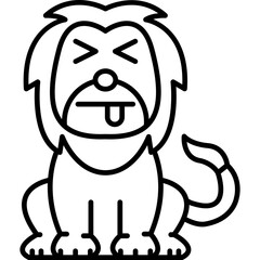 Lion Wry Smile Icon