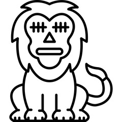 Lion Dead Icon