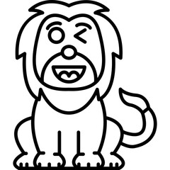 Lion Wink Icon