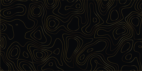 Fluid elevation contour background with smooth flowing lines in seamless layout

