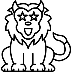 Lion Devil Icon