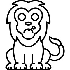 Lion Sick Icon