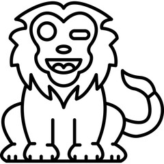 Lion Laugh Icon