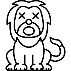 Lion Dead Icon
