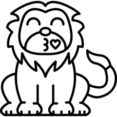 Lion Kiss Icon