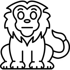 Lion Flushed Icon