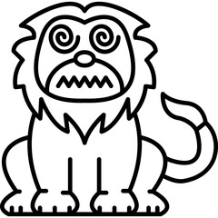 Lion Spiral Eyes Icon