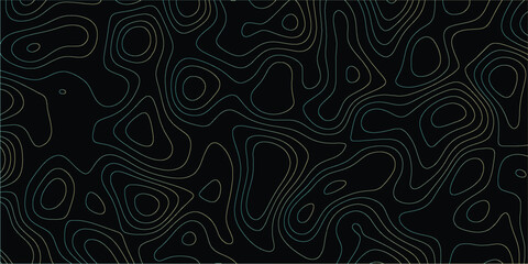 Seamless vector pattern inspired by topography and terrain contours in elegant linework

