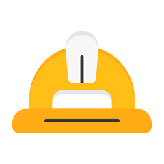 Hard Hat Flat Style Icon