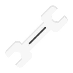 Wrench Flat Style Icon