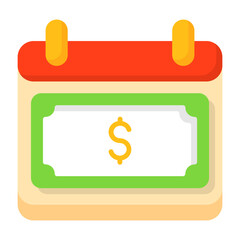 Payroll Flat Style Icon
