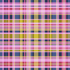 Plaid with twill weave repeat pattern. Geometric graphic vector illustration background design for fabric and prints.