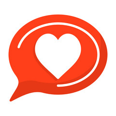 Heart Flat Icon Style