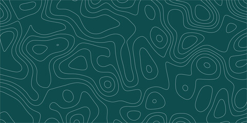 Seamless background with artistic elevation contour lines and natural curves

