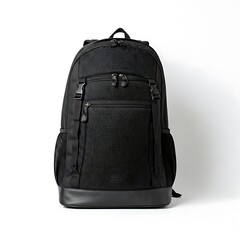 Black bag isolated on white background.