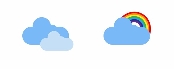 Weather icons set vector illustration 