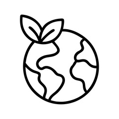 Eco friendly earth day concept illustration with leaves for sustainable environment and nature protection