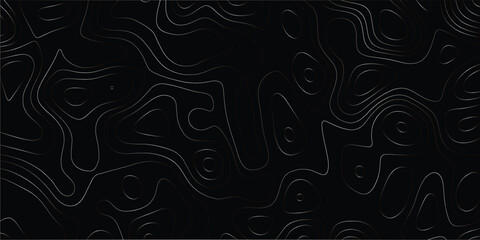 Clean contour pattern with fluid elevation lines in seamless minimal style

